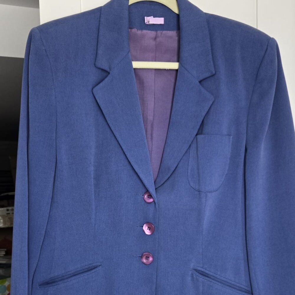 Principles Blue Tailored Work Blazer Modal Blend